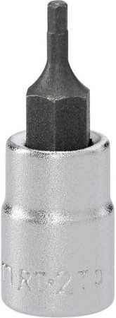 Facom RT.2T Außen-Sechskant Steckschlüssel-Bit-Einsatz, 2mm, 1/4 Zoll (6,3 mm), Silber - Bild 1