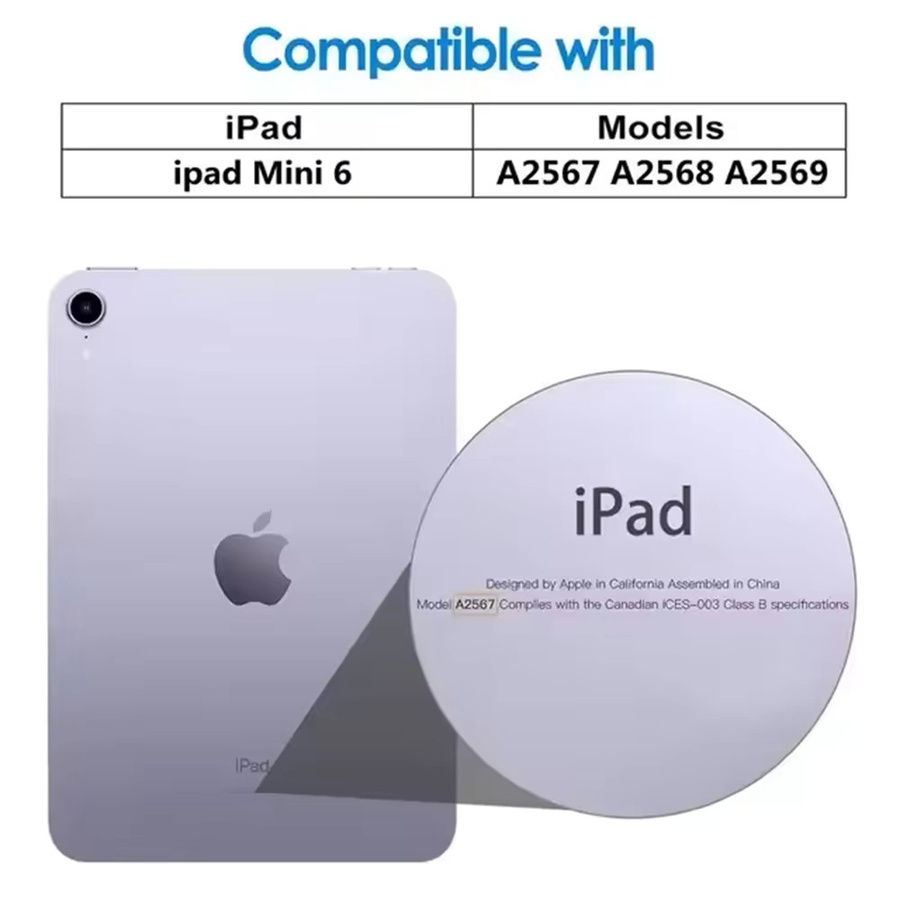 2 Stück Apple iPad Mini 6 8,3 Zoll Displayschutz aus gehärtetem Glas, transparent, kratzfest und anti-fingerabdruck - Bild 2