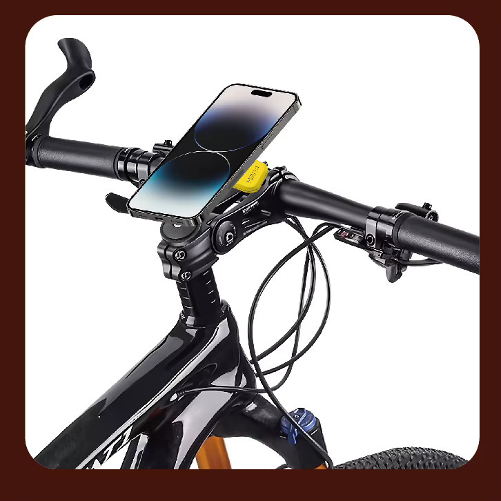 Universelle Motorrad- und Fahrrad-Handyhalterung mit Vibrationsdämpfer für iPhone und Android-Telefone von 4 bis 7,2 Zoll in Schwarz-Rot - Bild 3