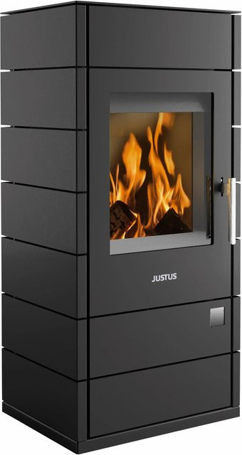 Justus Tova Kaminofen aus Stahl in Schwarz mit 6 kW Leistung - Bild 1
