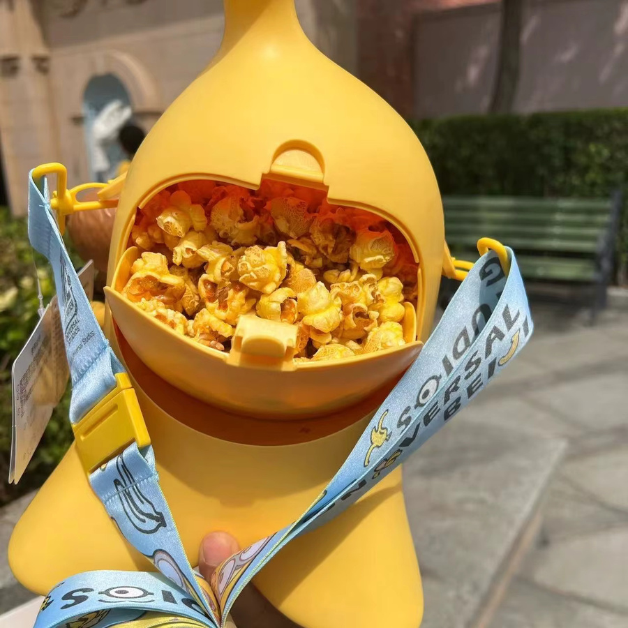Universal Studios Minion Popcorn Eimer von Bandai in Gelb als Desktop-Dekoration und Aufbewahrung - Bild 2