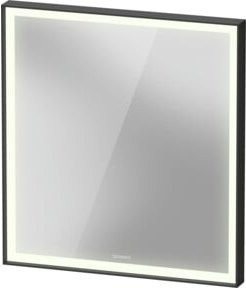 Duravit L-Cube LED-Lichtspiegel in Weiß mit Sensor, dimmbar und rechteckig, B/H/T: 65 x 70 x 6,7 cm - Bild 1