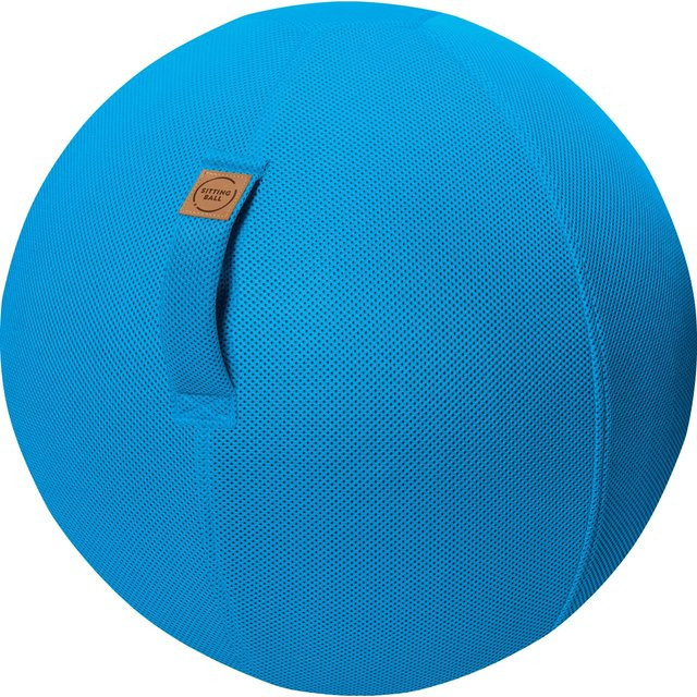 Sitting Ball Sitzball Mesh aus Polyester mit EPS-Perlen, Petrol/Schwarz, Durchmesser: 65 cm - Bild 1