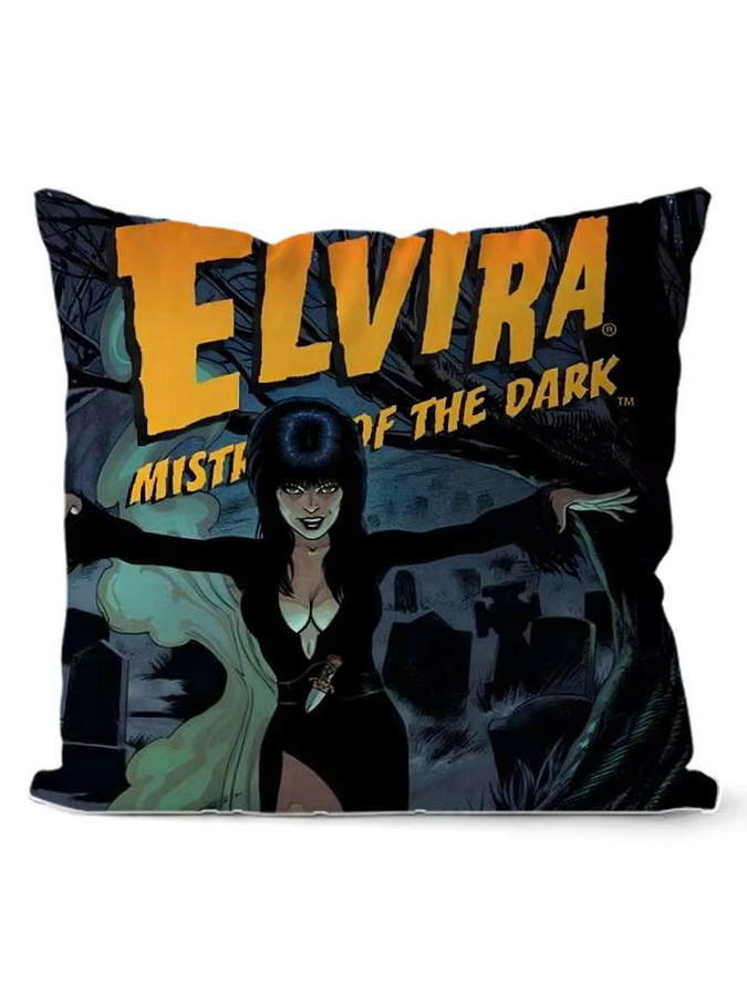 E-ElviraS Mistress Dark Kissenbezug aus Plüsch in Schwarz mit unsichtbarem Reißverschluss, B/B/H: 30 x 30 x 30 cm - Bild 5