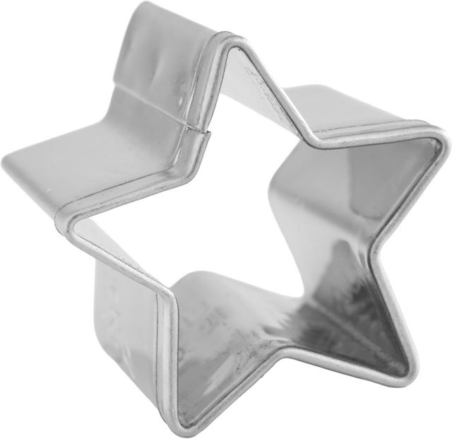 Birkmann Mini-Ausstechform Stern aus Edelstahl in Silber, Durchmesser: 2,5 cm - Bild 1