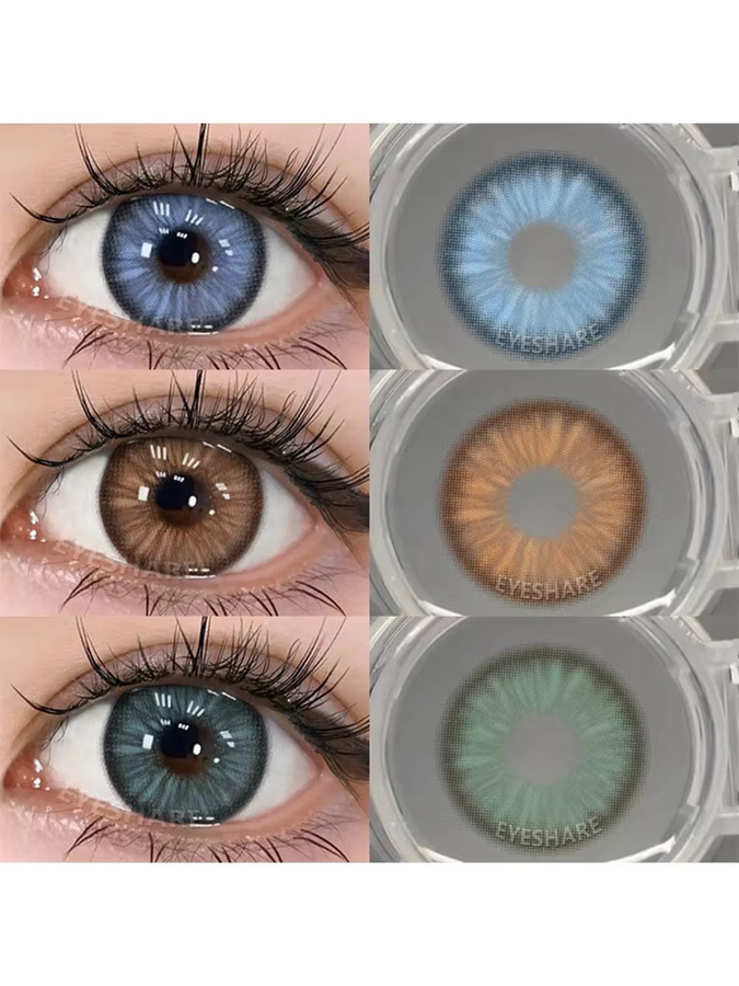 EYESHARE Florence farbige Kontaktlinsen, Jahreslinsen, 2 Stück - Bild 3