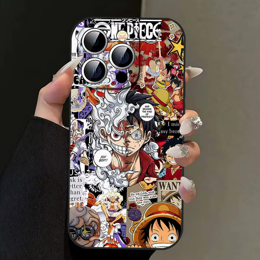 ONE PIECE Anime Handyhülle aus hartem Silikon für iPhone 11 bis iPhone 17 Pro Max in Multicolour - Bild 2