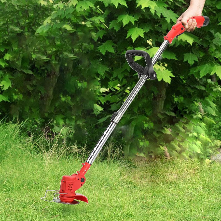 Betuyoo Elektrischer Rasenmäher Rot, 6-Zoll Bürstenloser Grasmäher mit 18000 U/min und 2 Akkus zur Kantenbearbeitung für Garten und Hof - Bild 4