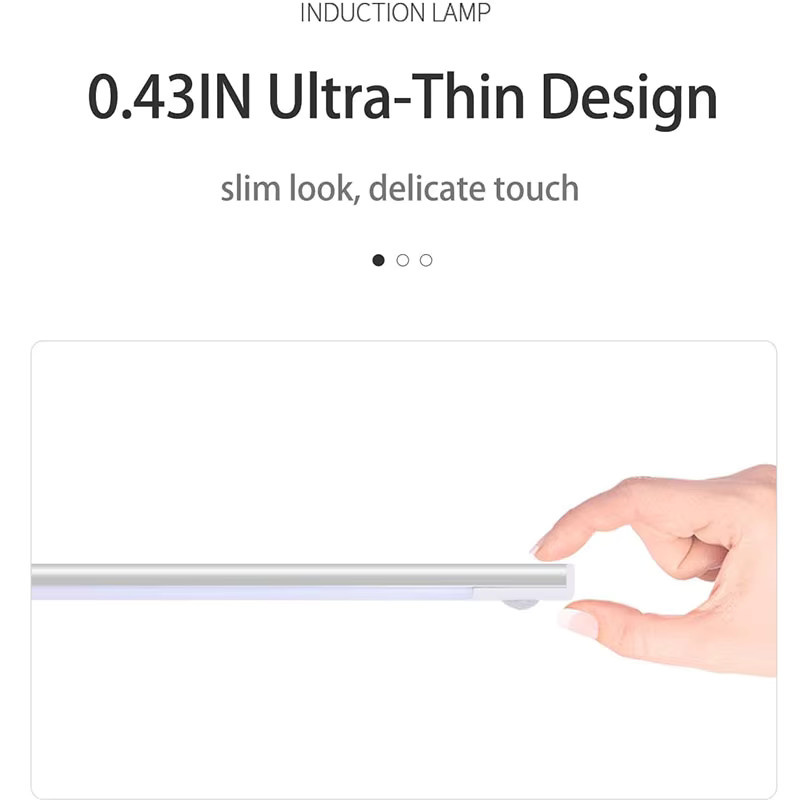 VENUSWING Ultradünnes Bewegungsmelder-Licht mit magnetischer Halterung, USB wiederaufladbar, 3-Farben-Einstellung für Schrank und Home-Office, Weiß - Bild 5