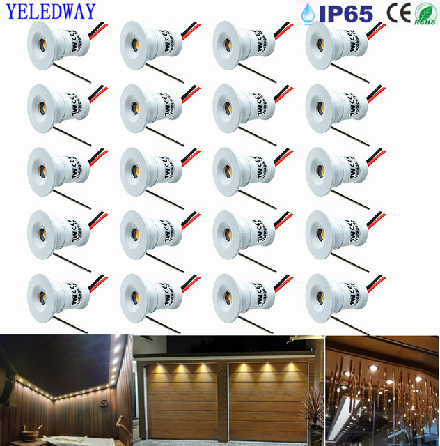 YELEDWAY LED Mini Strahler 24V, 1W, dimmbar, IP65, Weiß, Aluminium - Bild 1