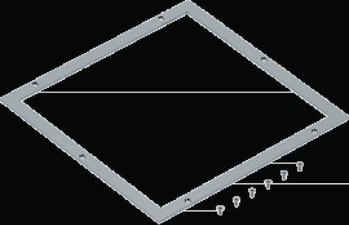 Hager UDM3320Q16 Montageplatte Grau B: 36,0 cm, H: 36,0 cm - Bild 1