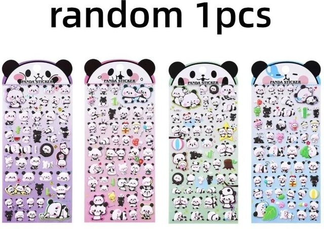 Yiran toy 1 3D Panda Aufkleber DIY Bastelmaterialien multicolor - Bild 1