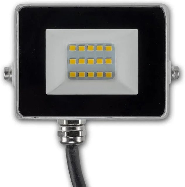 ChiliTec LED-Fluter CTF-SLW 10 in Weiß, 10W, 864lm, IP65, Neutralweiß - Bild 1