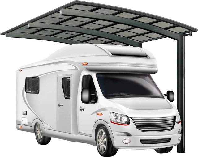 Ximax Einzelcarport Portoforte Caravan Schwarz B/T/H: 270,4 x 495,4 x 348 cm - Bild 1