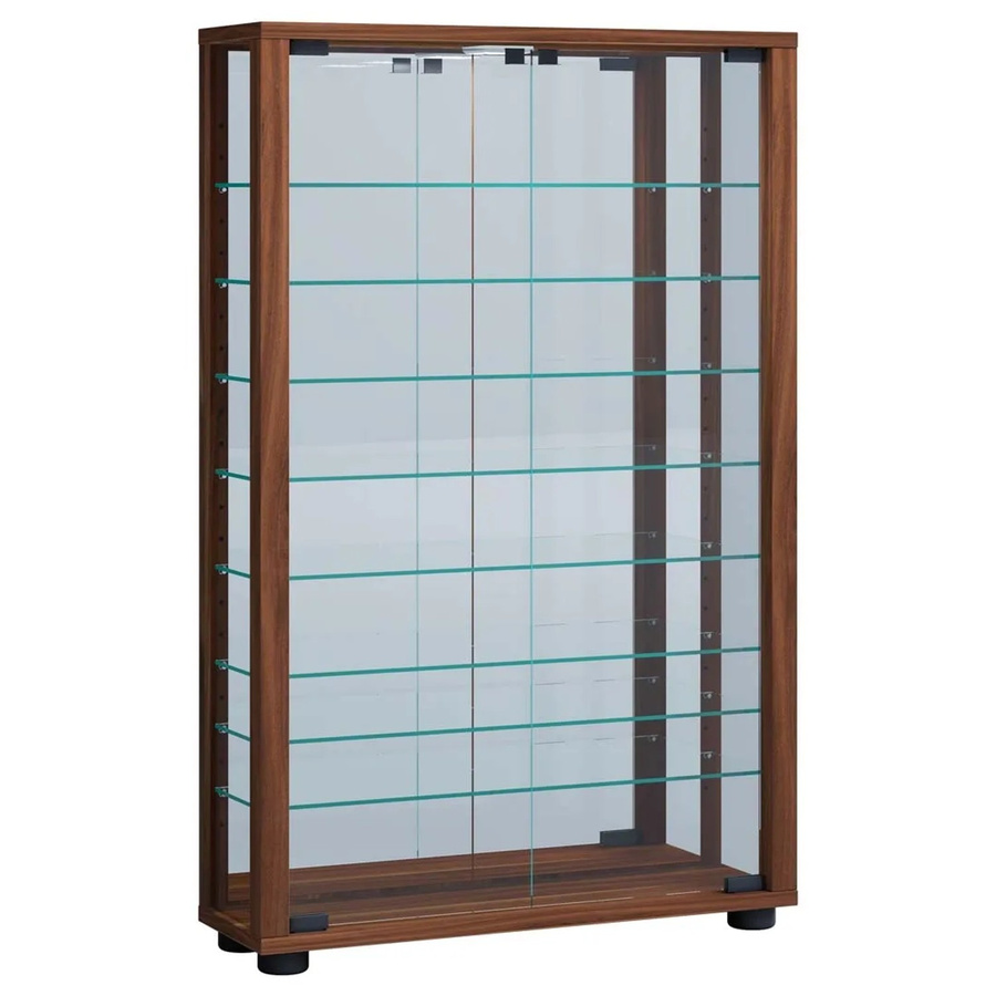 VCM Vitrosa Maxi Hängevitrine mit Spiegel und ESG-Sicherheitsglas in Braun, B: 59 cm, H: 114,8 cm, T: 18 cm - Bild 4