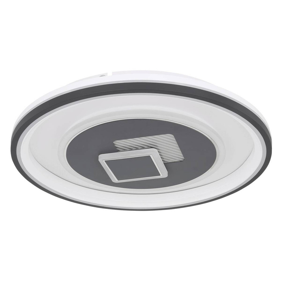 Globo LED-Deckenleuchte Sundi modern rund, weiß/schwarz, dimmbar mit Fernbedienung, Durchmesser: 50 cm - Bild 2