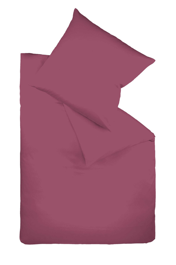 Fleuresse Bettwäsche Mako-Satin aus Baumwolle mit Reißverschluss, Rot und Pink, B/H: 240 x 220 cm - Bild 1