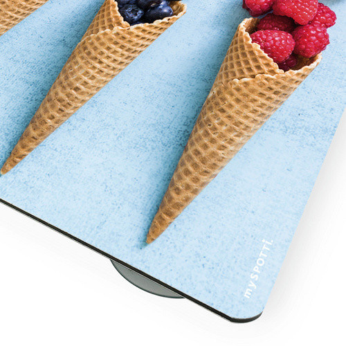 mySPOTTI Mini-Spritzschutz Berry in Weiß aus Aluverbund, B/T/H: 41,0 x 59,0 x 0 cm - Bild 3