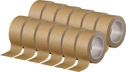 TOOLCRAFT Packband Braun aus Polypropylen, 12er Pack, Breite: 50 mm, Länge: 50 m - Bild 1