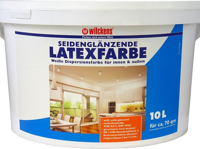 Wilckens Latexfarbe Weiß, seidenglänzend, 10 l - Bild 1
