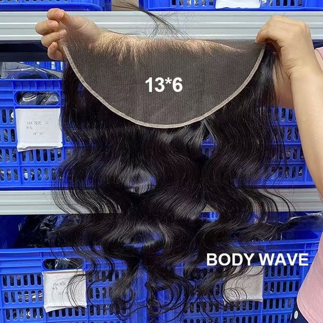 Linhua Spitzen-Frontal, 13 x 6, brasilianisches Remy-Echthaar, Damen - Bild 1