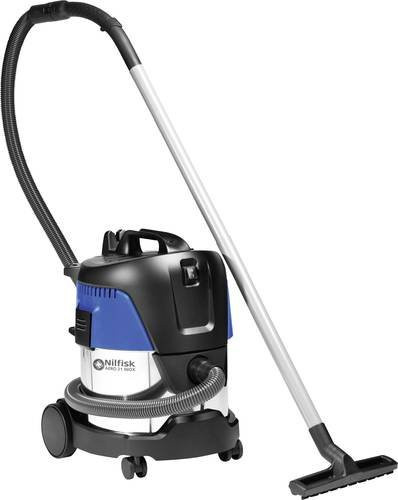 Nilfisk Nass- und Trockensauger AERO 21-01 PC INOX in Blau und Edelstahl mit 1250 W und 20 l Behältervolumen - Bild 1
