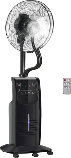 HOMCOM Ventilator in Schwarz mit Fernbedienung, Timer und Oszillation, B/H/L: 44,5 x 44,5 x 135 cm - Bild 1