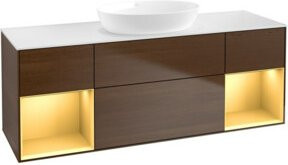 V&B Waschtischunterschrank Finion in Weiß lackiert, Breite: 160 cm, Tiefe: 50,1 cm, Höhe: 50,1 cm - Bild 1