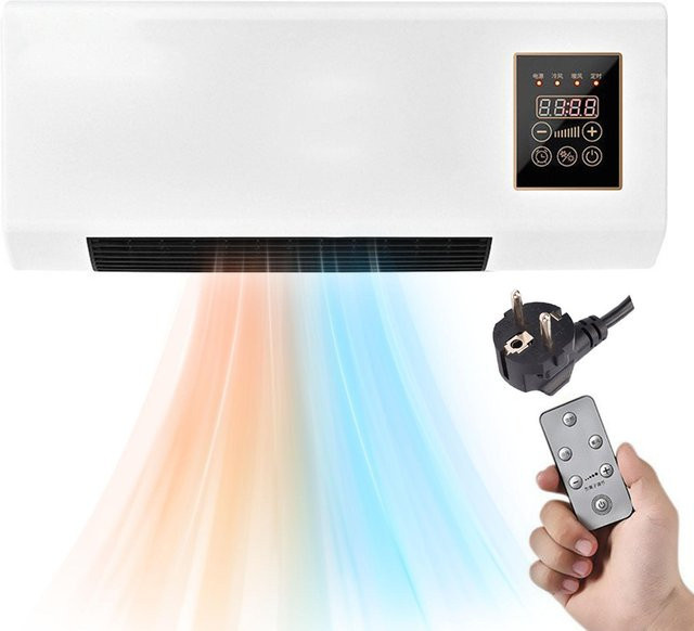 Rainbow Rain Multifunktionale Split-Klimaanlage in Weiß mit Fernbedienung und Timer zur Wandmontage oder als mobile Lösung für dein Zuhause - Bild 1