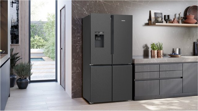 Siemens iQ700 KF96DPXEA French Door Kühl-Gefrier-Kombination in Schwarz/Edelstahl mit NoFrost und App-Control - Bild 2
