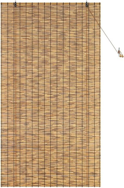 vidaXL Sichtschutz Rollo aus Bambus in Braun, B/H: 120 x 220 cm, UV-beständig und semi-transparent - Bild 1