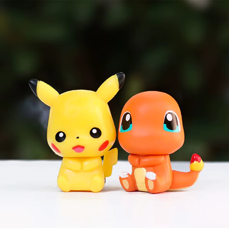 Bandai Pokémon Pikachu Figuren, 6-teiliges Set, Modellkollektion - Bild 2
