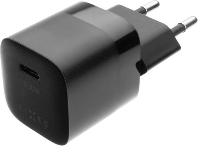 Netzladegerät Fixed Mini mit 30W und 3A, 1 x USB-C, Schwarz - Bild 1