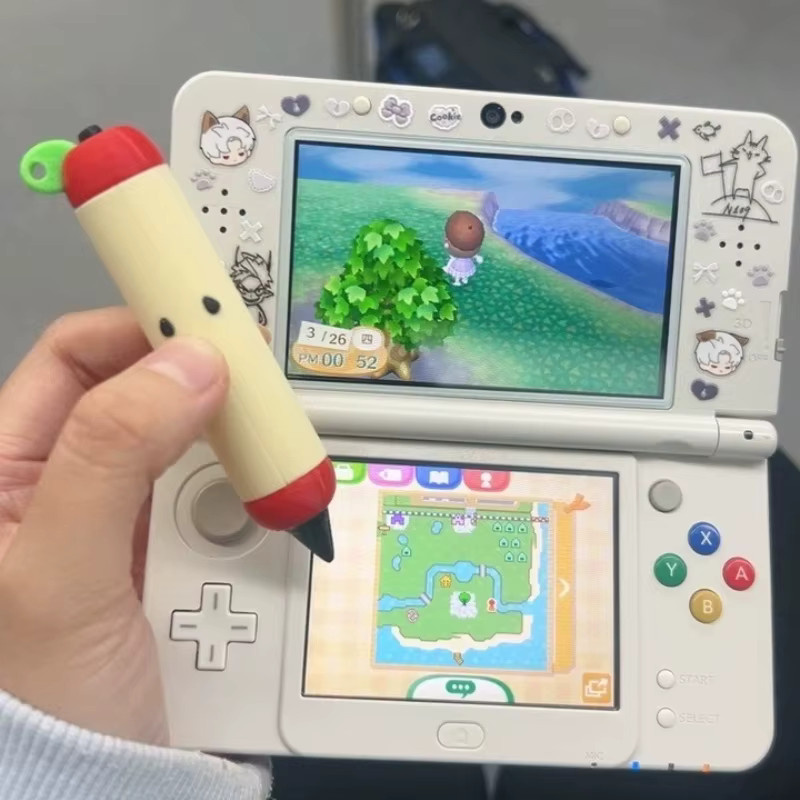 Niedriger Stylus-Stift in Apfelform für Nintendo 3DS 2DS NDS DS Touchscreen-Gaming-Zubehör, rot/mehrfarbig - Bild 6