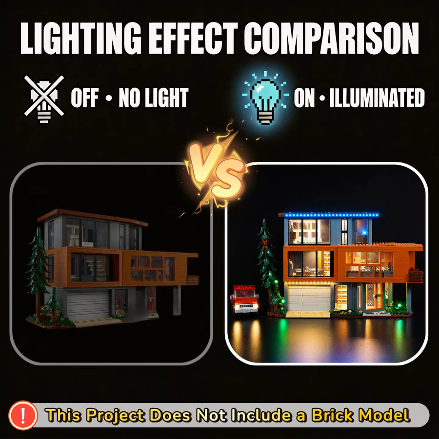 HPROSPER 5V LED-Licht für LEGO Twilight: The Cullen House 21354, dekorative Lichter mit Batteriekasten - Bild 2