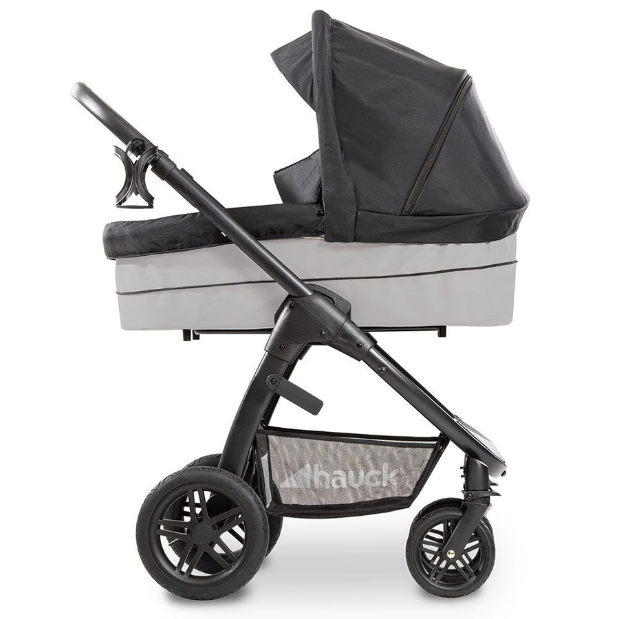 Hauck Babywanne für Saturn R Sportwagen in Caviar Stone (Schwarz/Grau) faltbar - Bild 3
