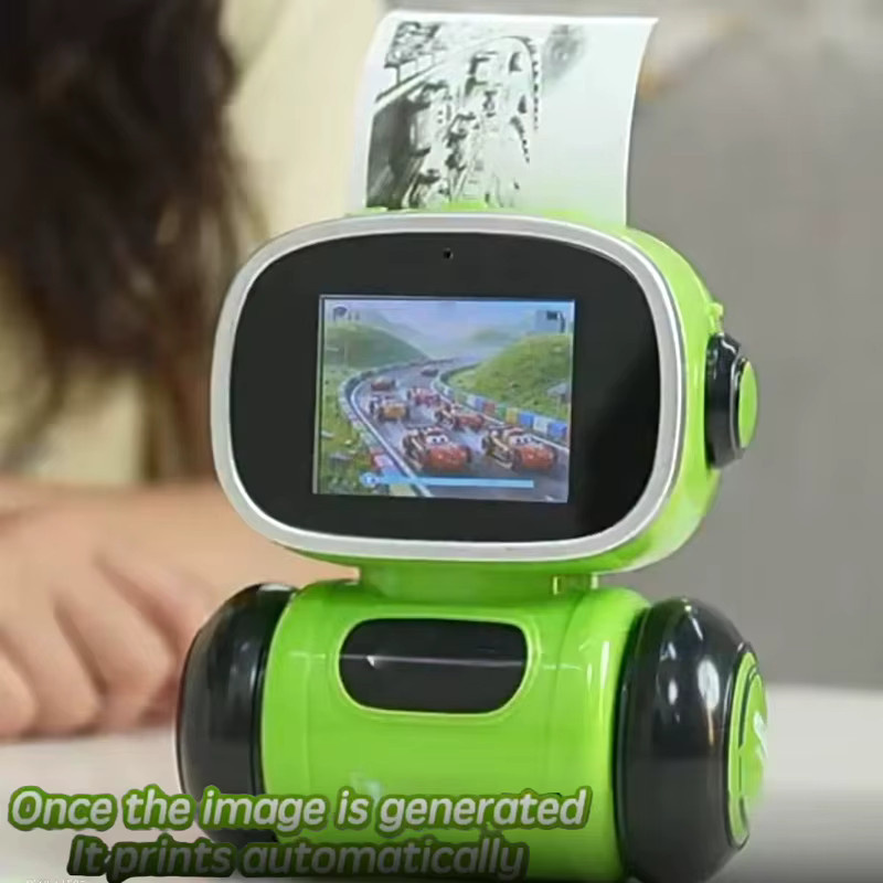 Yitoy KI-Intelligenter Malroboter, mit Sprachsteuerung und Farbbildschirm, Roboter-Spielzeug - Bild 3