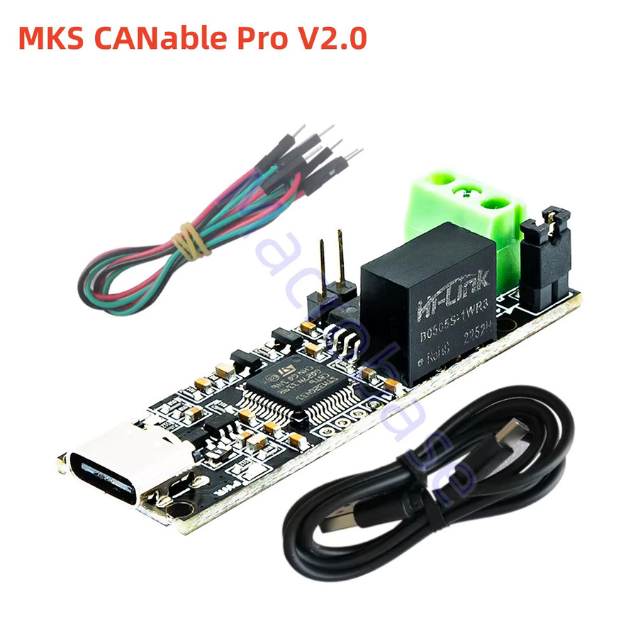 MacroBase CANable Pro USB-zu-CAN-Transceiver-Analysator-Adapter mit USB-C Anschluss in Schwarz - Bild 1