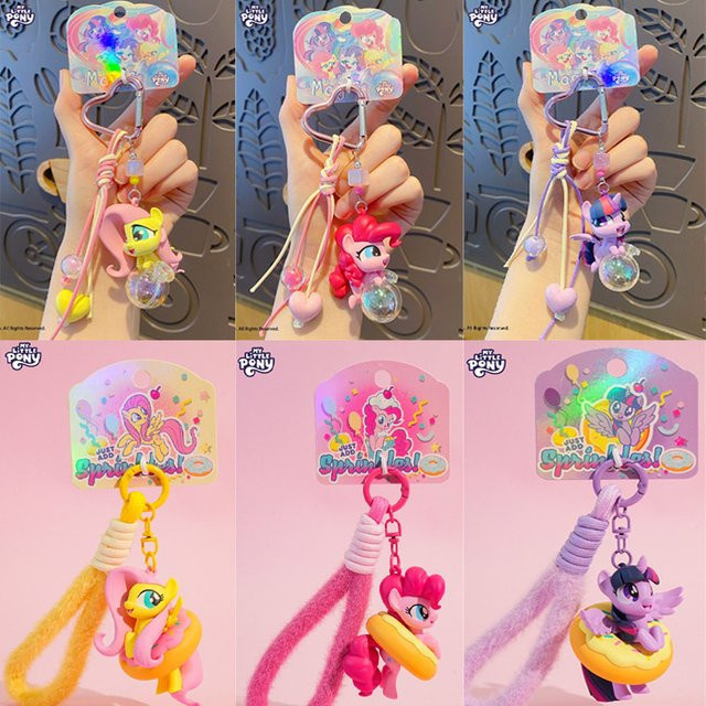 Hasbro My Little Pony Fluttershy Twilight Sparkle Pinkie Pie, Schlüsselanhänger, Einhorn - Bild 1