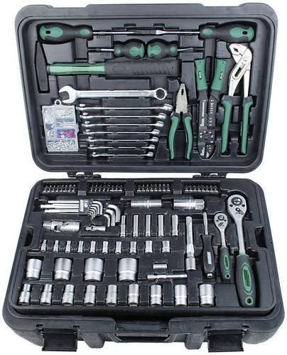Mannesmann M29070 Heimwerker Werkzeugkoffer 122-teilig, rollbar, Multicolor, B: 36,0 cm, H: 24,0 cm, T: 53,0 cm - Bild 1