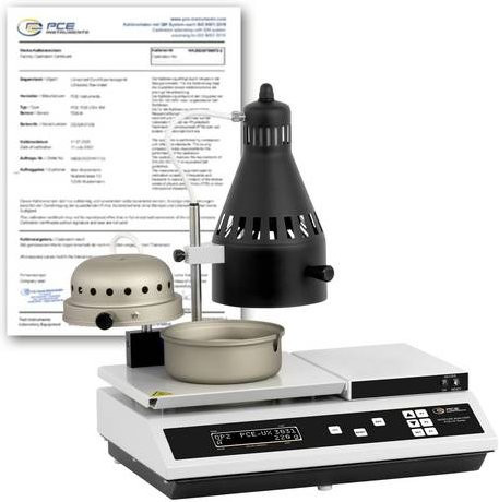 PCE Instruments Feuchtebestimmerwaage PCE-UX 3031-ICA in Weiß mit ISO-Zertifikat, 220g und Temperaturen bis 180°C & 360°C sowie GLP-Datenverwaltung - Bild 1