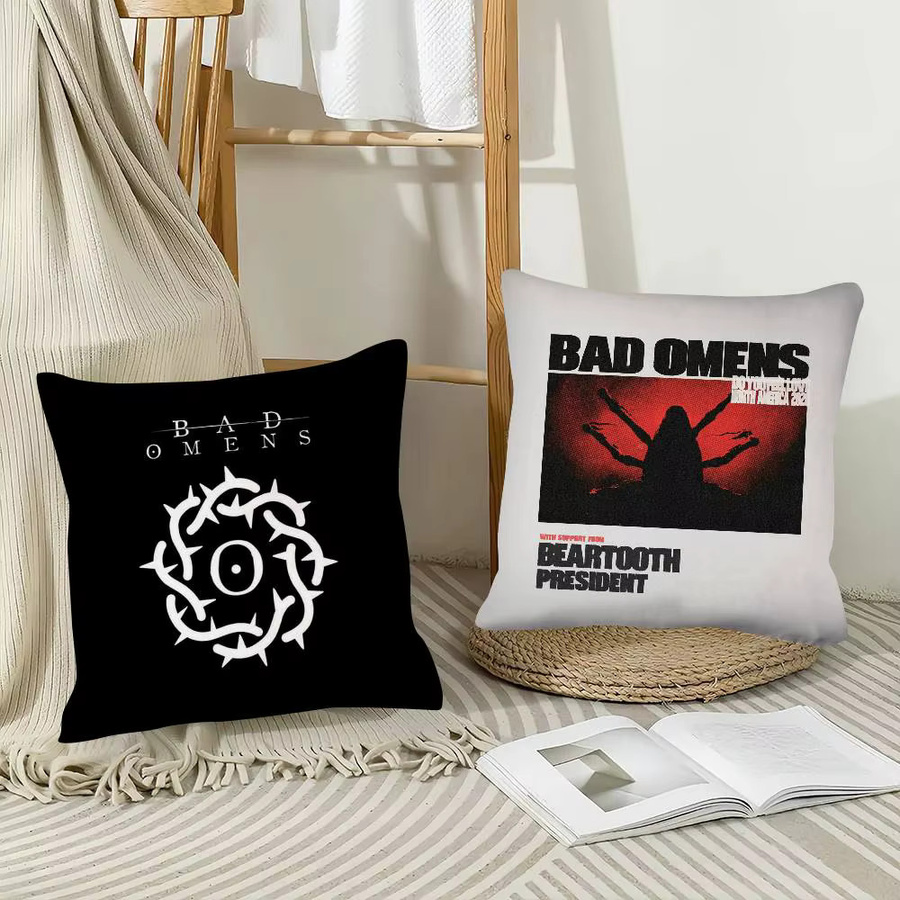 Kayou BAD Omen Cartoon-Charakter Kissenbezug, quadratisch, B/B/B: 40 x 40 x 40 cm - Bild 5