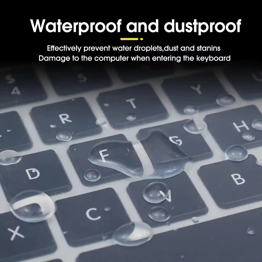 Transparente Silikon-Tastaturabdeckung für Apple MacBook Air und MacBook Pro Modelle in verschiedenen Größen - Bild 5