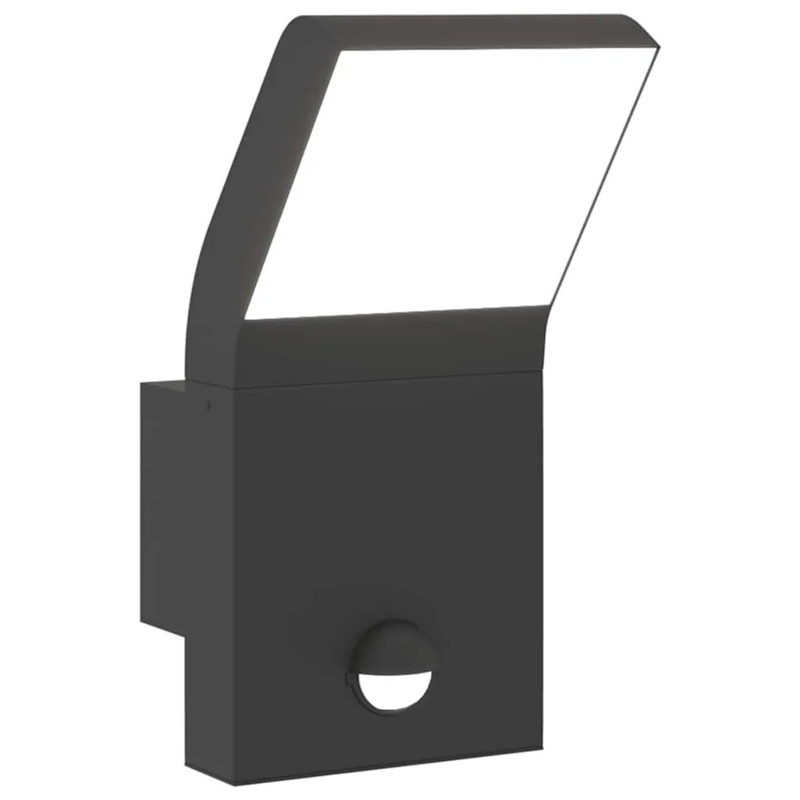vidaXL LED-Außenwandleuchte aus Aluminiumdruckguss mit Bewegungssensor in Schwarz - Bild 2