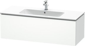 Duravit L-Cube Waschtischunterschrank wandhängend, Weiß matt, B: 122 cm, T: 48,1 cm, H: 40 cm - Bild 1
