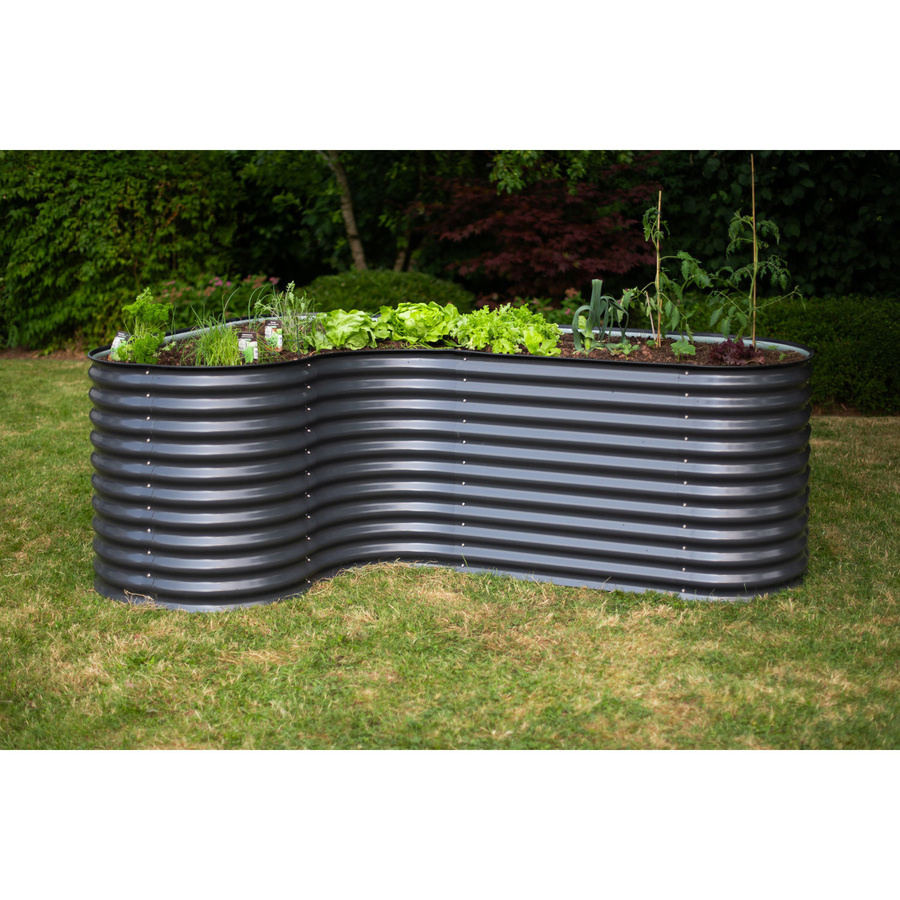 Westmann Metall Hochbeet Grow Faster in Anthrazit, B/T/H: 160 x 240 x 82 cm - Bild 3