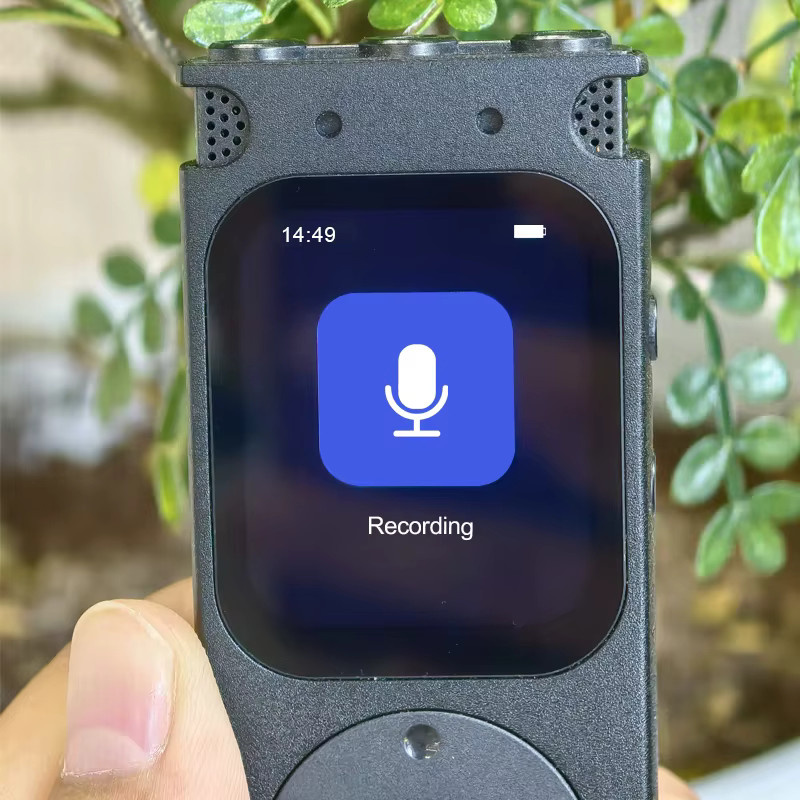 Famue Pro Diktiergerät in Schwarz mit Bluetooth 5.4 und 3072 kbps PCM-Audio für Interviews und Besprechungen - Bild 4