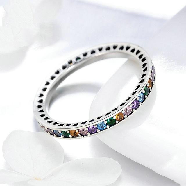 POMOiii Ring, Kupfer, bunter Zirkonia, Damen - Bild 1