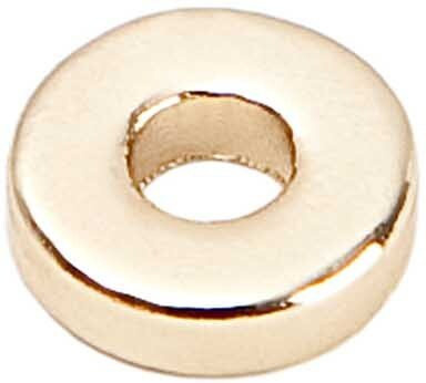 Rico Design Scheibe rund, gold, 6 mm, 35 Stück - Bild 1