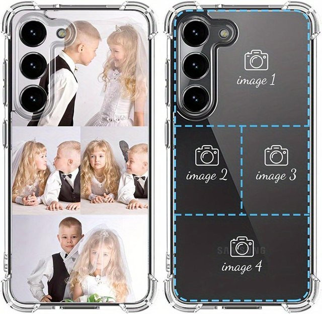 Individuelle Silikon Handyhülle für Samsung Galaxy S23+ in Transparent - Bild 1